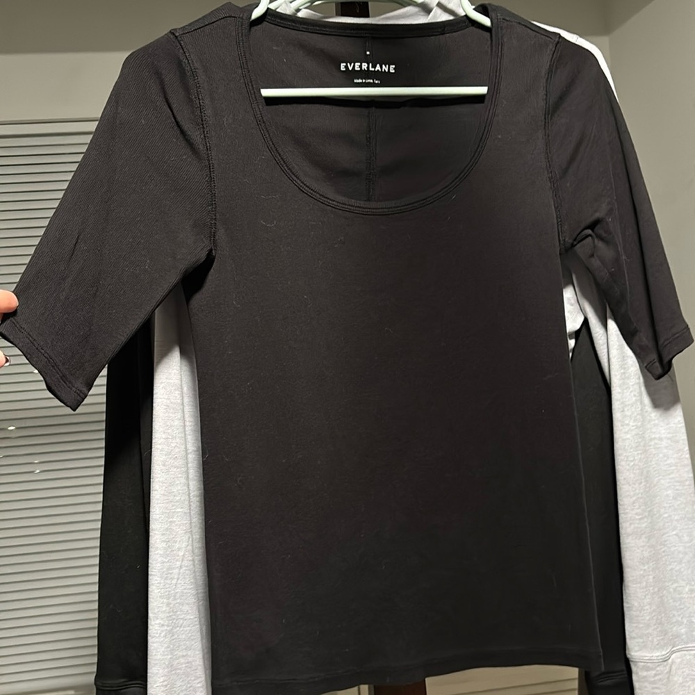 Eveland ribbed 1/4 sleeve shirt